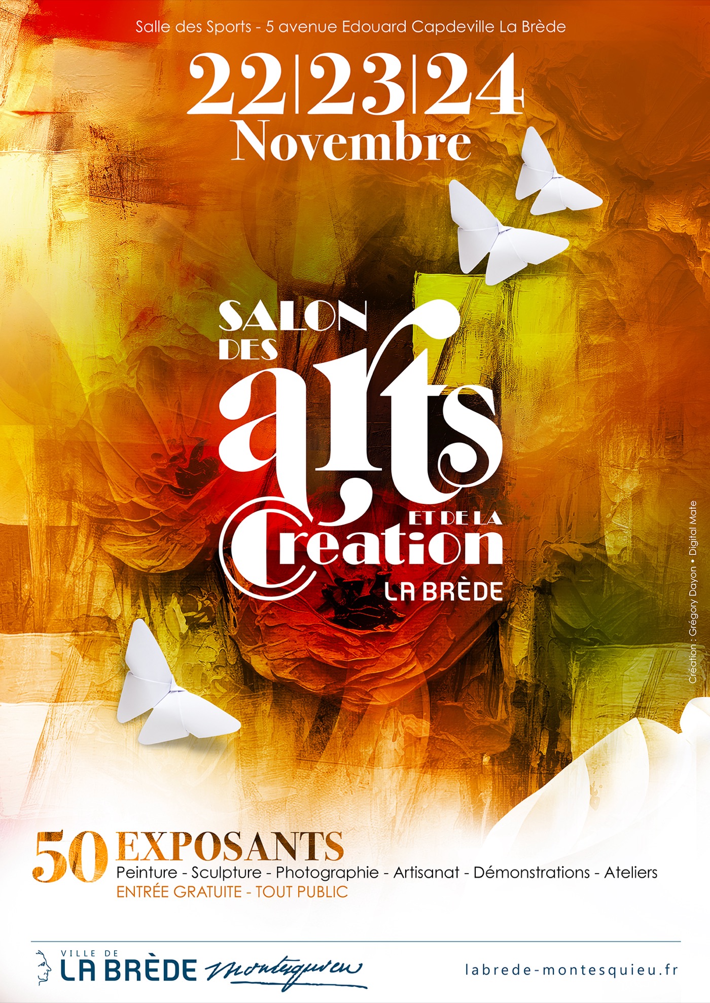 Affiche du Salon des Arts et de la Création 2024, La Brède