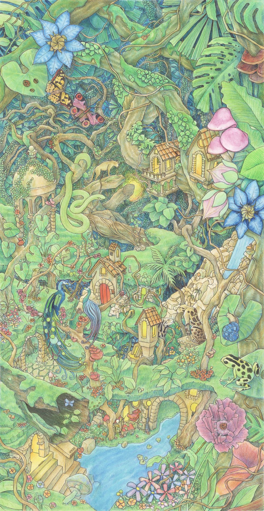 <b>Le Jardin de Marie.O</b><br/>50x95cm • 5 ex.
